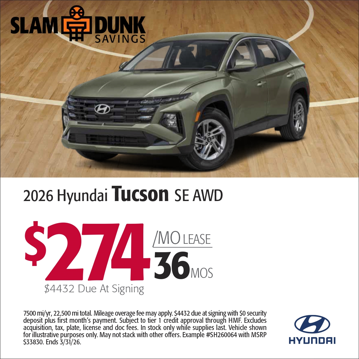 2026 Hyundai Tucson SE AWD