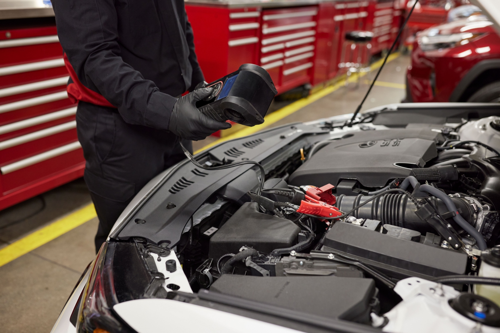 Toyota battery inspection service at Toyota of Downtown Chicago