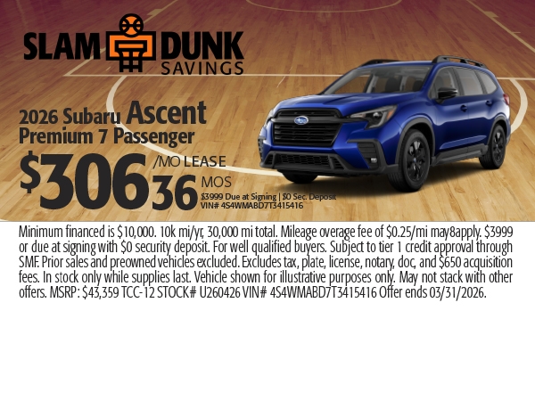 2026 Subaru Ascent Premium 7 Passenger