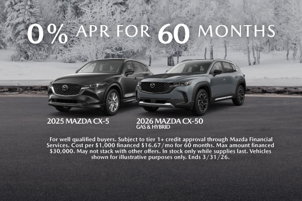 2025 Mazda CX-5 AND CX-50