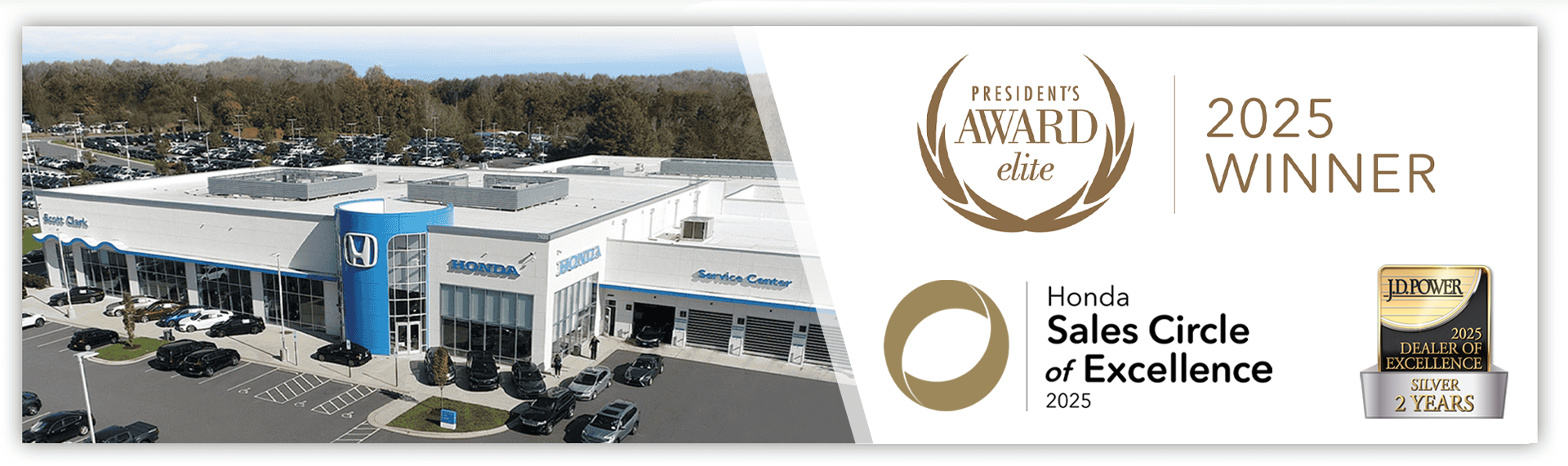 2025 Scott Clark Honda Award-Winning Excellence