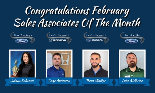 February Sales Associates of the Month