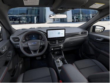 Ford Escape driver cockpit with digital display and touchscreen infotainment system