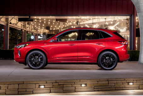 Ford Escape side profile view highlighting sleek compact SUV design