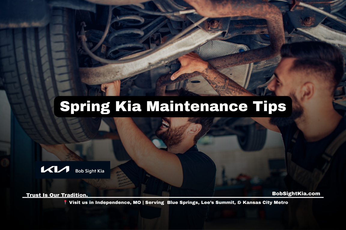 Kia spring maintenance service inspection in Independence Missouri at Bob Sight Kia serving Kansas City Metro drivers preparing vehicles for seasonal weather