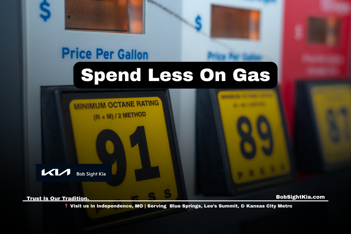 Fuel efficient Kia vehicles at Bob Sight Kia in Independence Missouri helping Kansas City Metro drivers save money at the pump