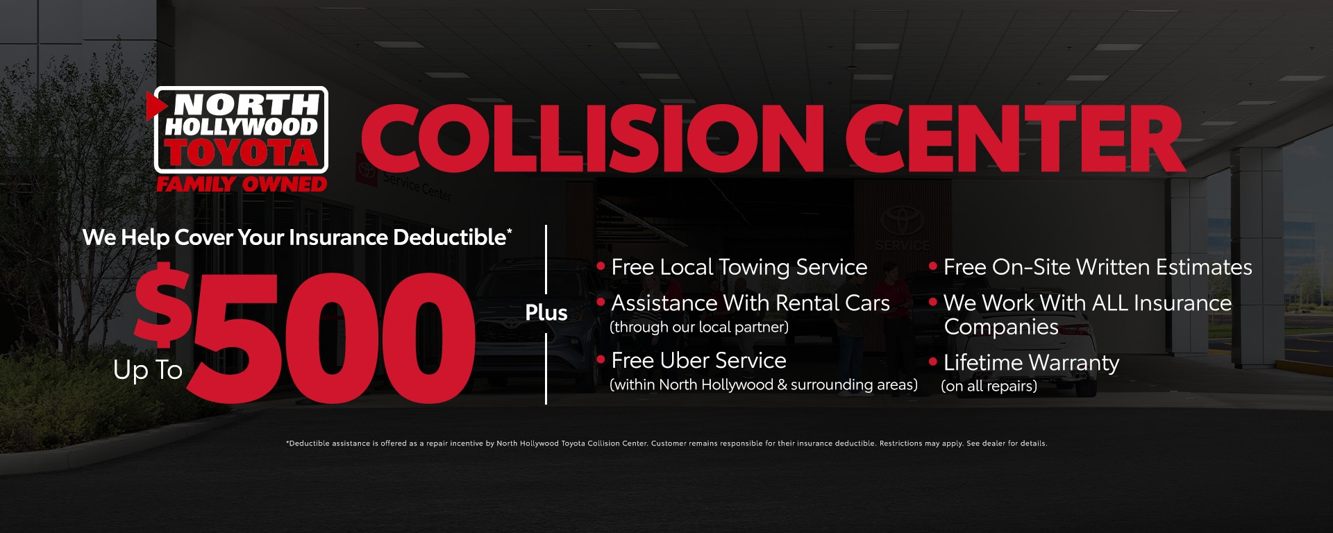 North Hollywood Toyota Body Shop serving Los Angeles and Glendale CA