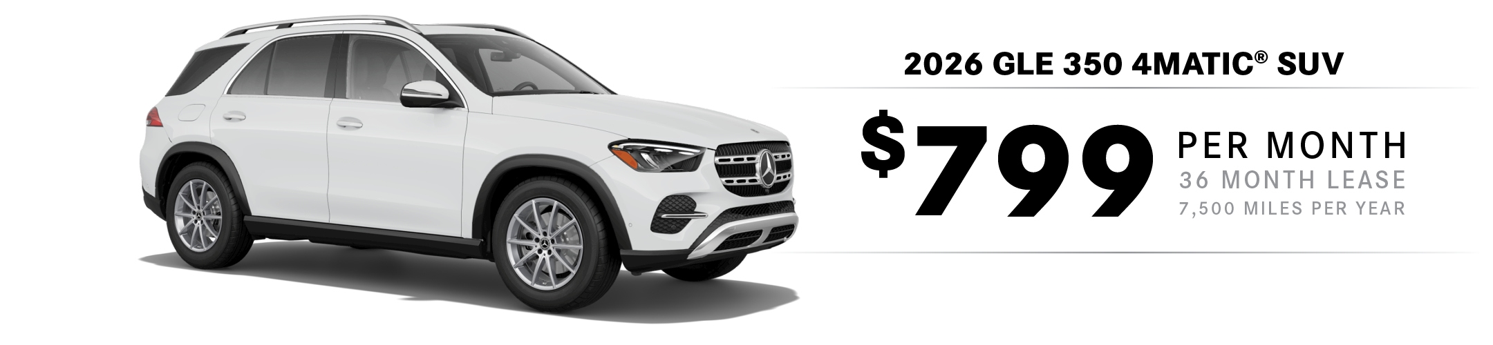 2026 GLE 350 SUV 4MATIC SUV Lease Special
