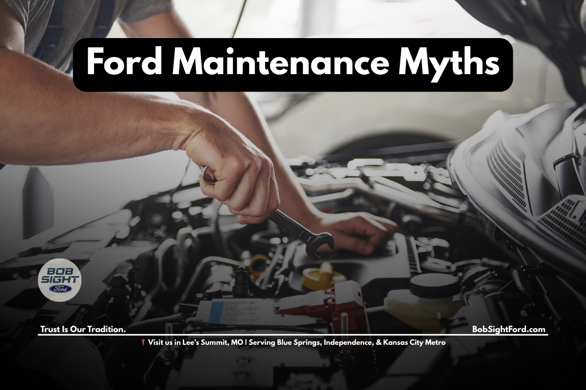 Ford vehicle maintenance service at Bob Sight Ford in Lee’s Summit Missouri helping Kansas City Metro drivers maintain their Ford vehicles properly
