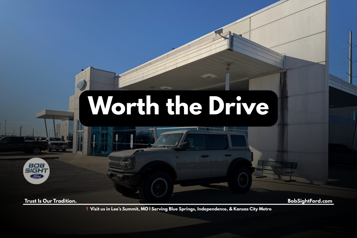 Bob Sight Ford dealership in Lee’s Summit Missouri serving Kansas City Metro drivers with new Ford trucks SUVs and certified service support