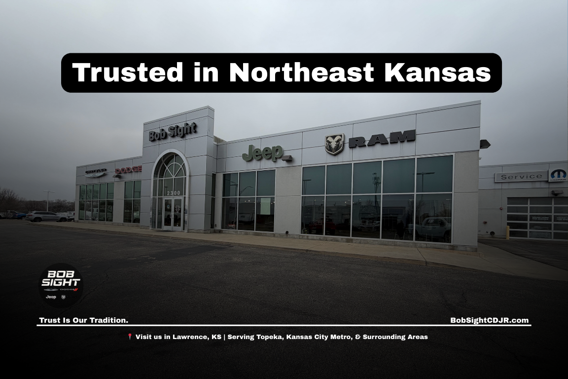 Bob Sight CDJR dealership in Lawrence Kansas trusted by drivers across Douglas County Topeka Baldwin City Eudora and Northeast Kansas
