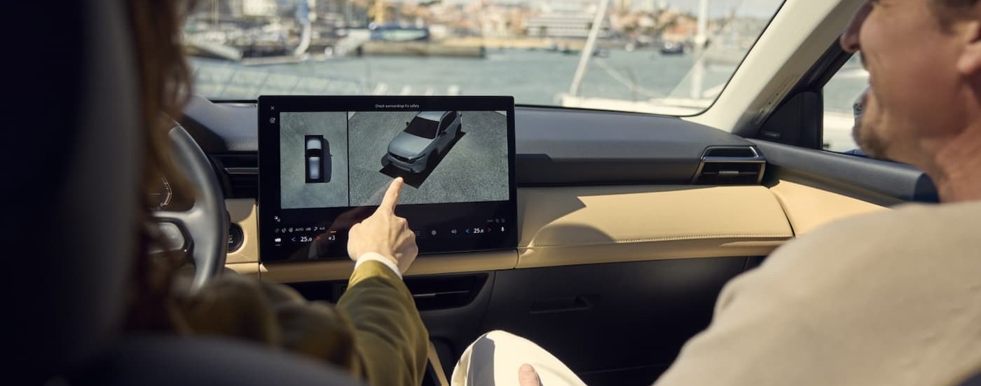 The infotainment screen in a 2025 Mazda CX-5.