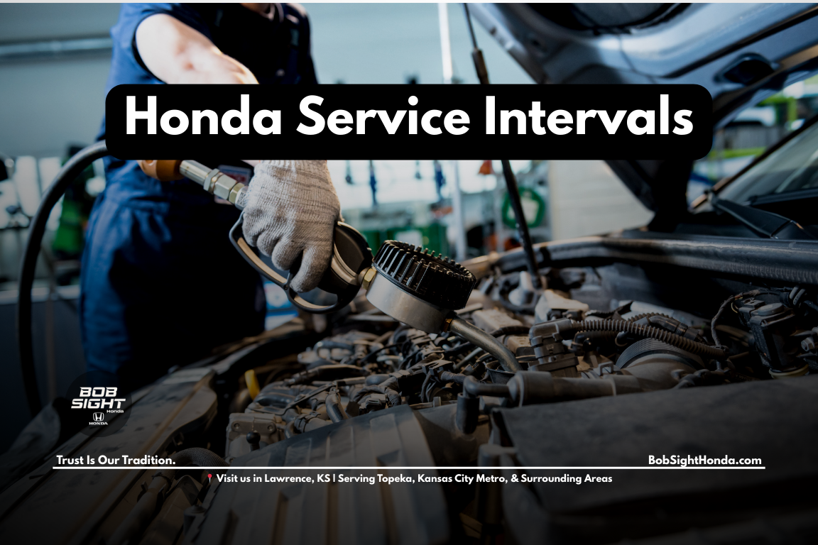 Honda service intervals maintenance for commuters in Lawrence Kansas at Bob Sight Honda supporting reliable daily driving across Northeast Kansas