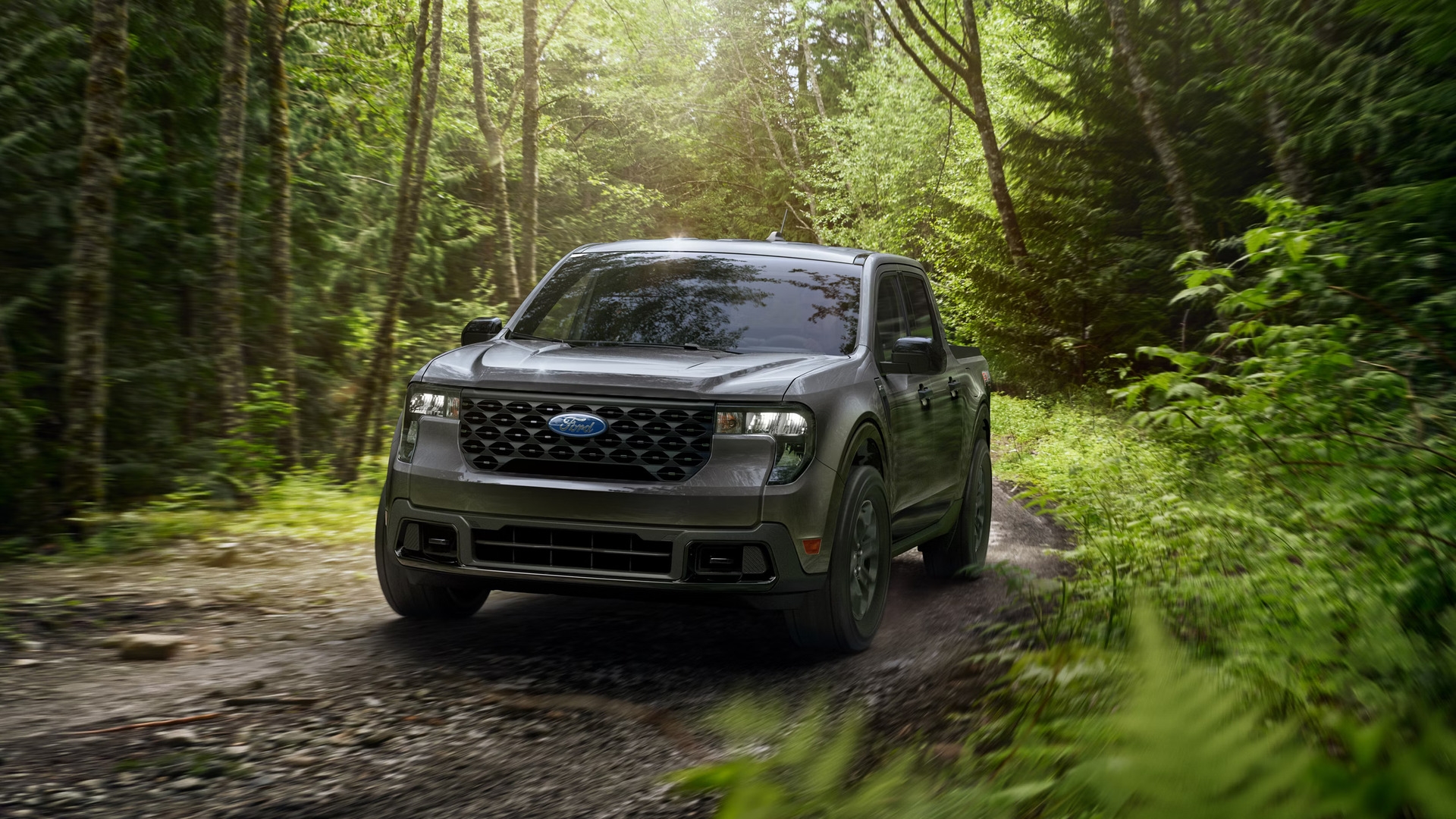 2026 Ford Maverick Hybrid AWD driving in North Texas