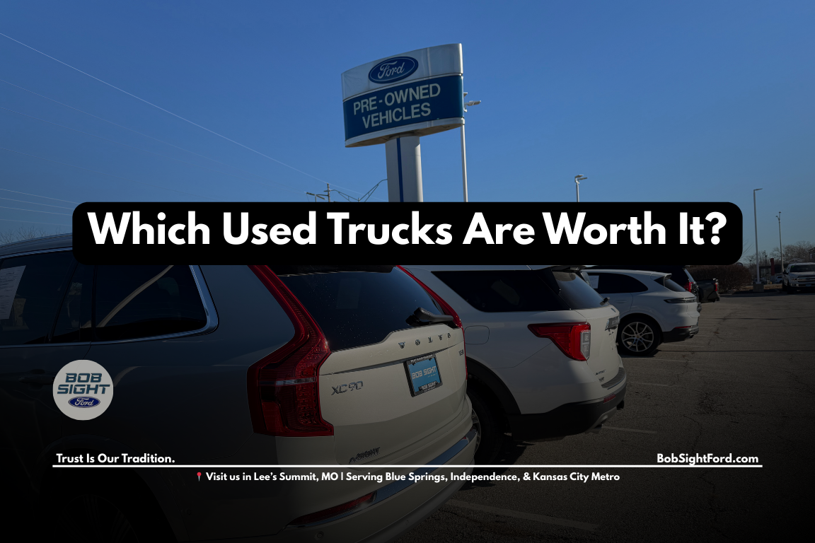 Used Ford trucks for sale near Blue Springs Missouri at Bob Sight Ford in Lee’s Summit serving Kansas City Metro drivers