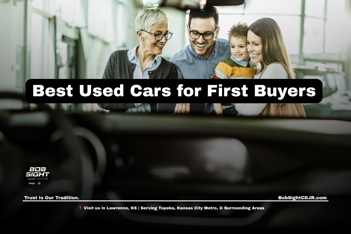 Used cars in Lawrence KS for first time buyers at Bob Sight CDJR serving Douglas County and Kansas City Metro drivers