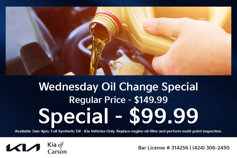 Wednesday Oil Change Special 
