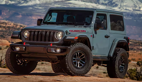 Jeep Rubicon on a hillside