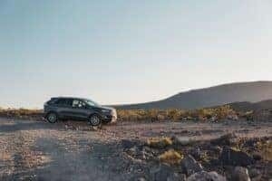 ford edge parked in the desert