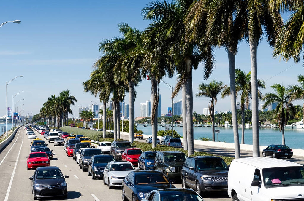 Stop-and-go traffic on I-95 and Brickell Avenue accelerates front tire wear