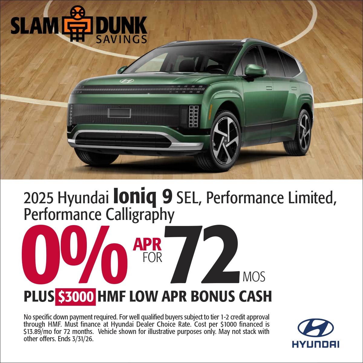 2025 Hyundai Ioniq 9 SEL, Performance Limited, Performance Calligraphy