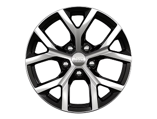 18-Inch Polished with High-Gloss Black Pockets