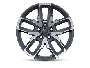 20-Inch Machined Painted Baltic Gray Wheels