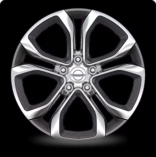 20-INCH POLISHED WHEELS WITH PAINTED BALTIC GRAY POCKETS