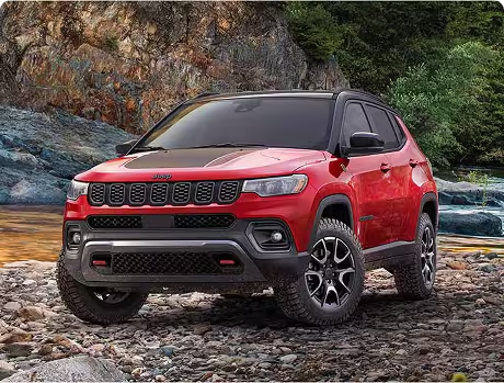 Jeep Compass in Red Hot