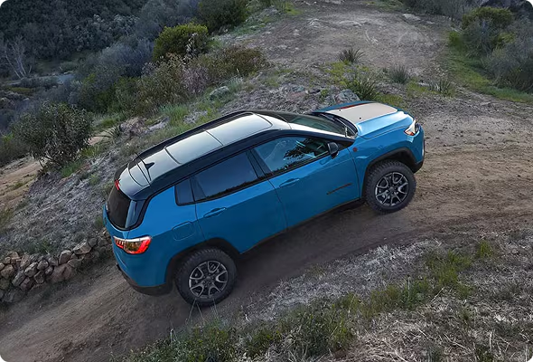 Jeep Compass demonstrating traction capability