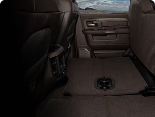 FOLD-FLAT LOAD FLOOR WITH UNDER-SEAT STORAGE