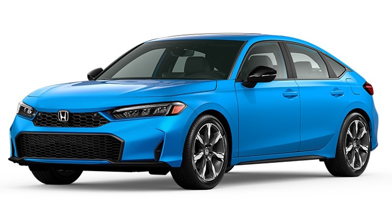 2026 Honda Civic Boost Blue Pearl exterior color
