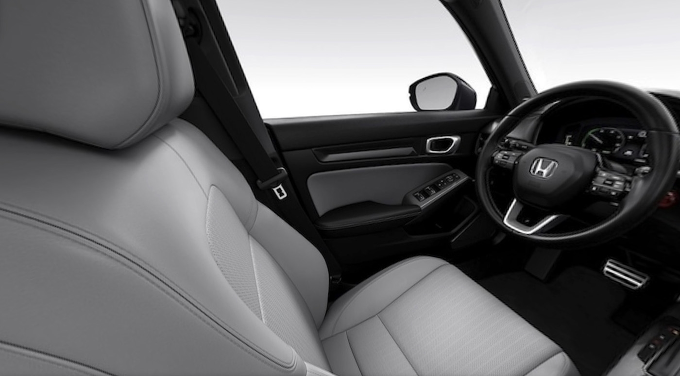 2026 Honda Civic Gray Leather interior seating