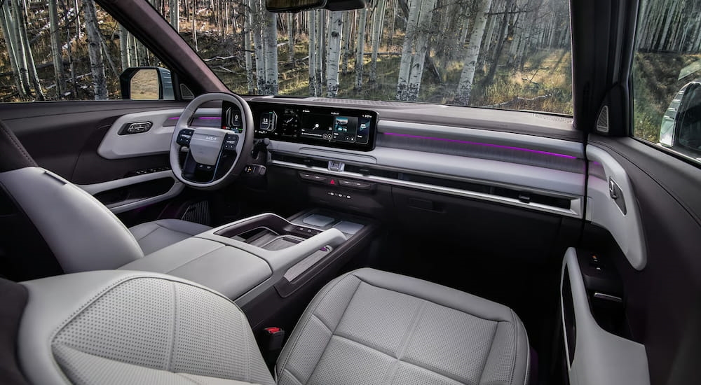 Front seats in the interior of a 2027 Kia Telluride.