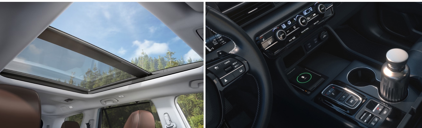 Acura MDX vs. Honda Pilot Interior Amenities