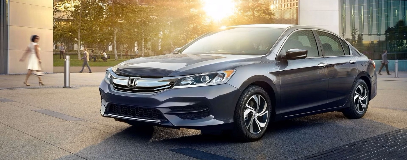 Grey 2017 Honda Accord LX parked on a sunny day