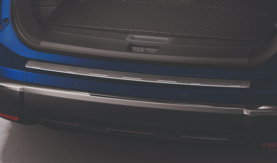 Rear Bumper Protector - Satin Chrome