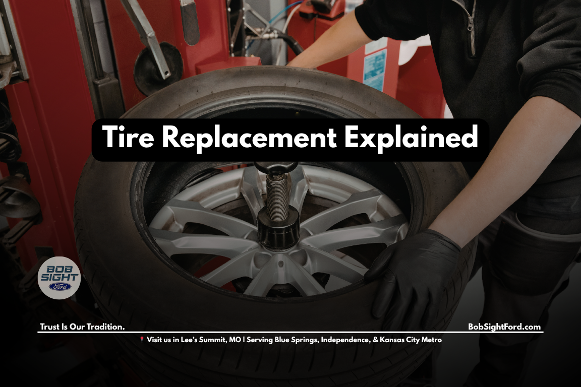 Ford tire replacement service in Lee’s Summit Missouri at Bob Sight Ford serving Kansas City Metro drivers