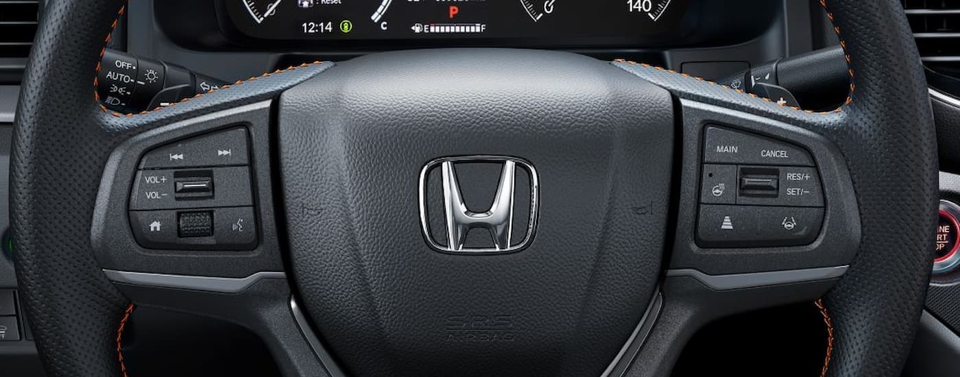Steering wheel buttons in a 2026 Honda Ridgeline