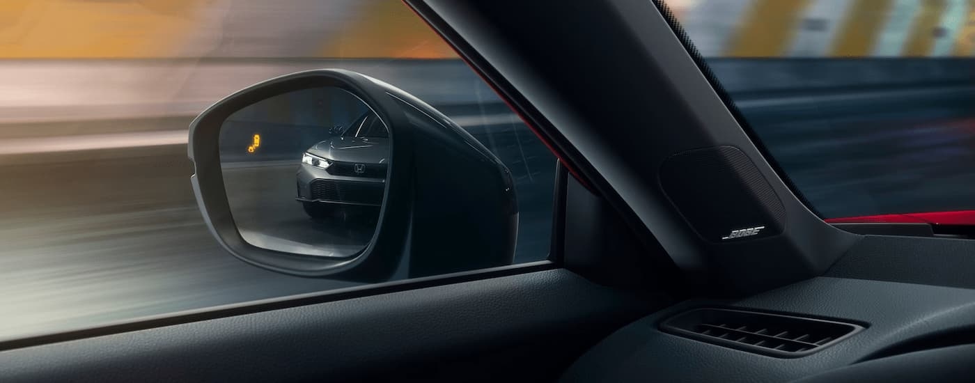 Side mirror from the 2026 Honda Civic driver's view
