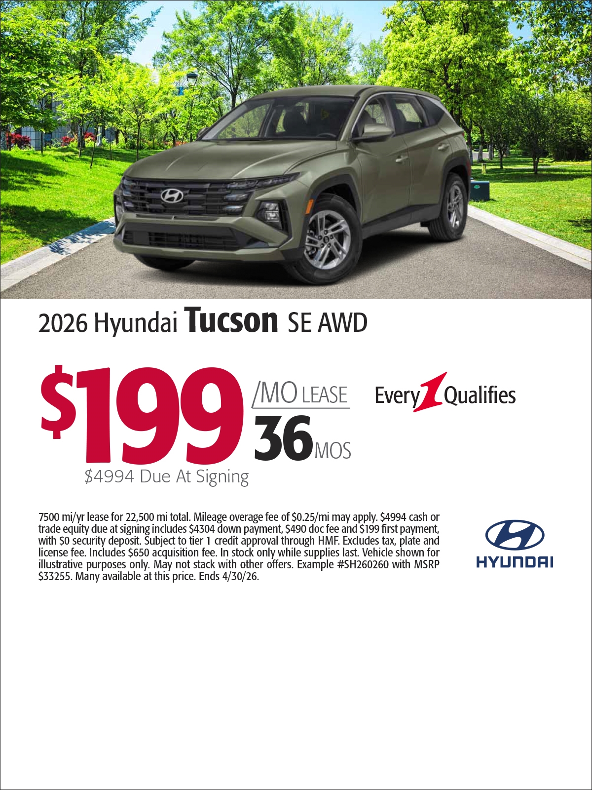 2026 Hyundai Tucson SE AWD