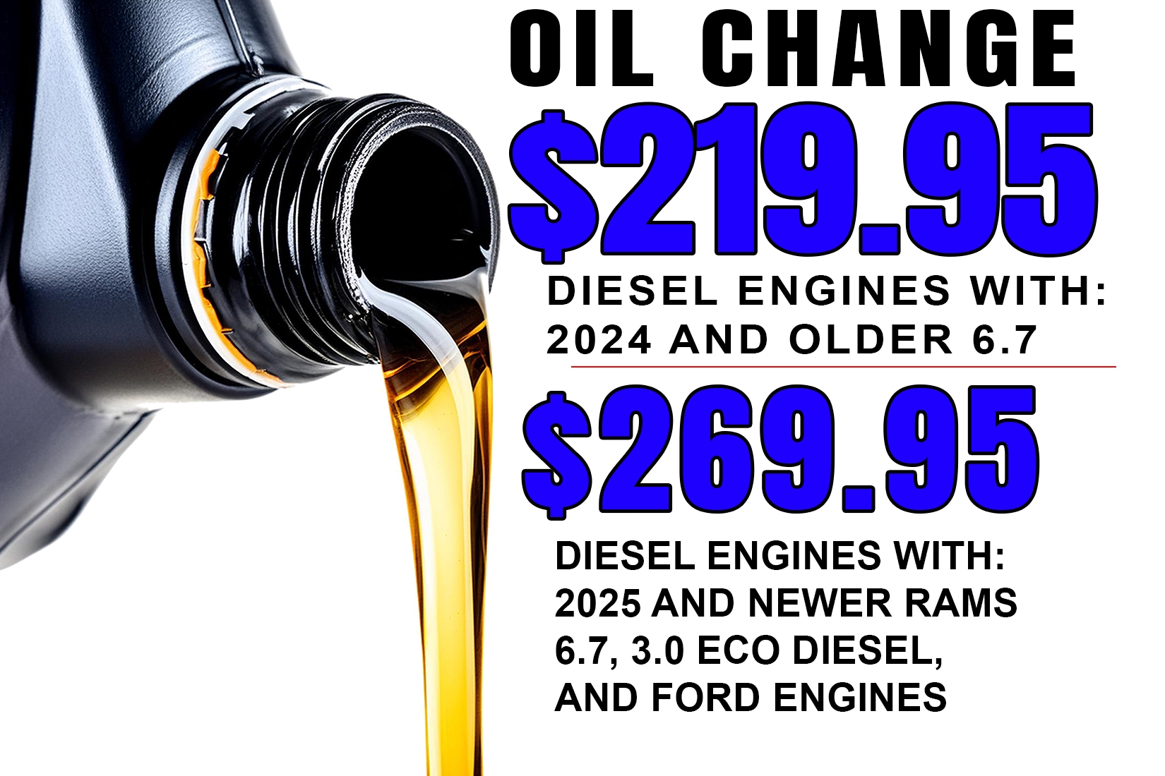Diesel Oil Change Special 