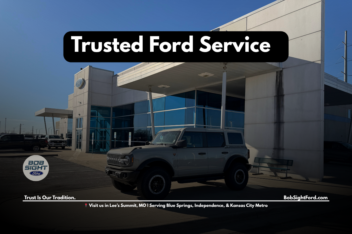 Trusted Ford service in Lee’s Summit Missouri at Bob Sight Ford serving Raytown and Kansas City Metro drivers with maintenance and repairs