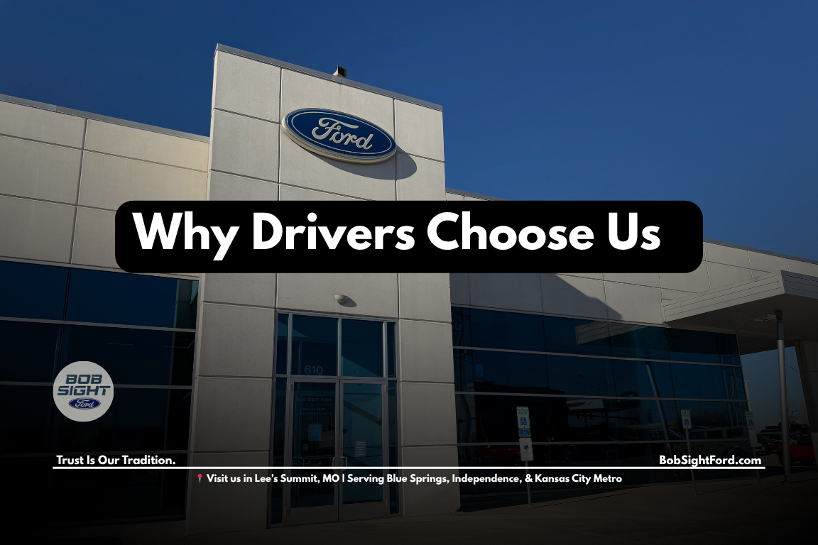 Bob Sight Ford dealership in Lee’s Summit Missouri serving Kansas City Metro drivers with trusted sales and service experience
