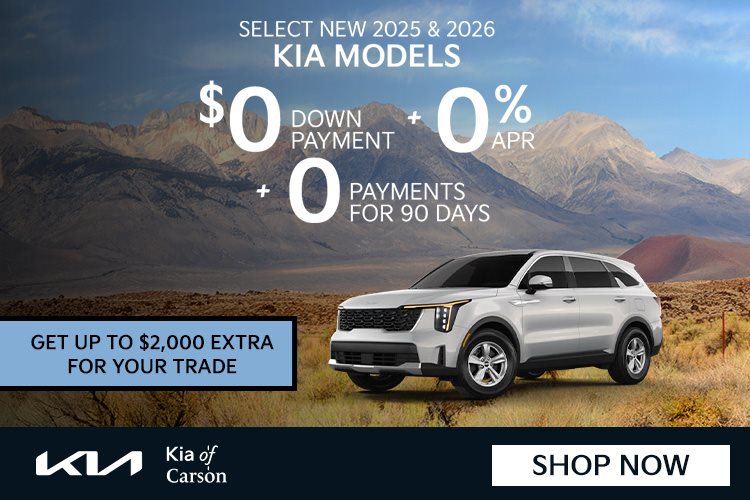 Select New 2025 & 2026 Kia Models