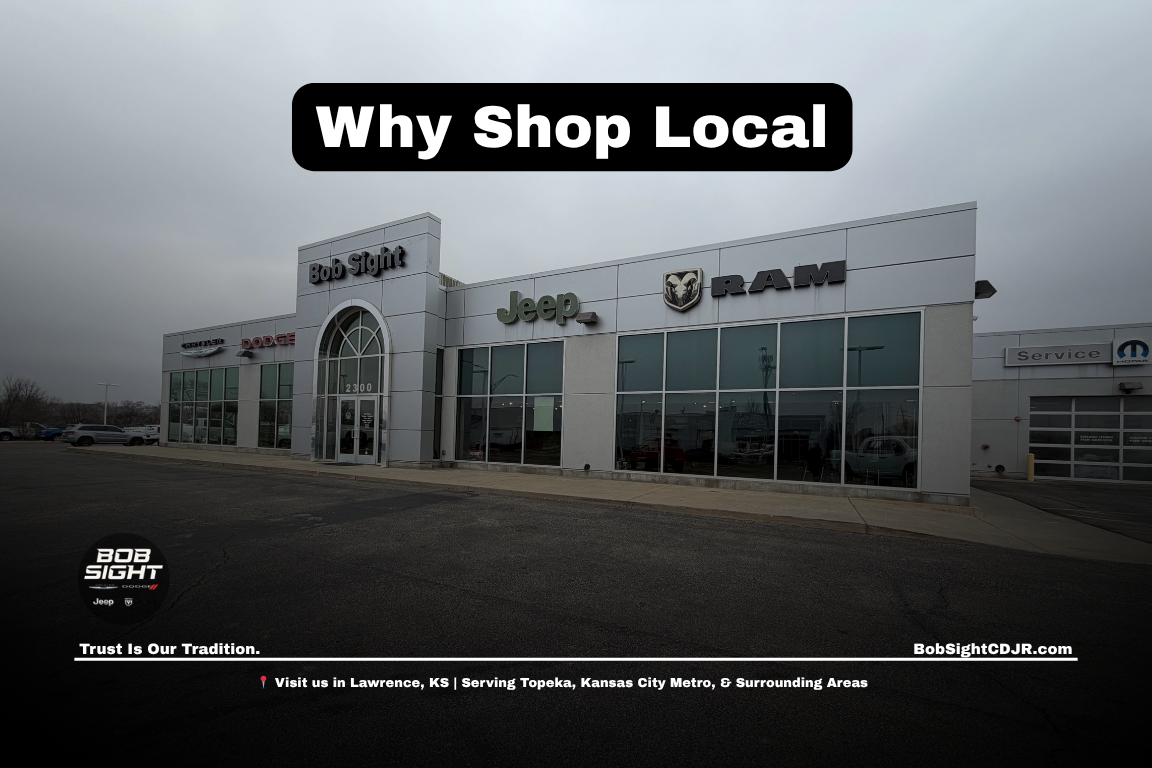 car dealership near me in Lawrence Kansas at Bob Sight CDJR with vehicle selection and local buying benefits for Kansas City Metro drivers