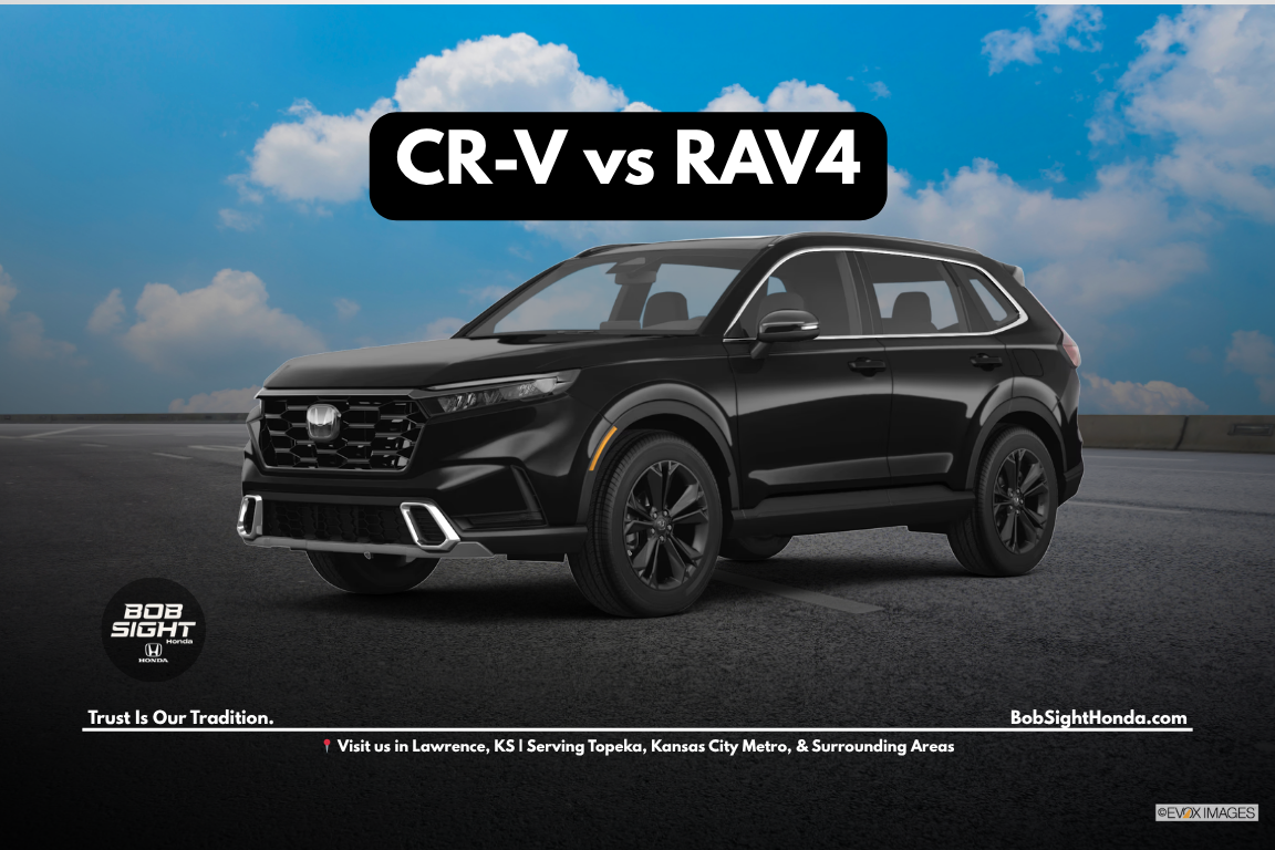 Honda CR-V vs Toyota RAV4 comparison in Lawrence KS at Bob Sight Honda for Kansas City Metro drivers