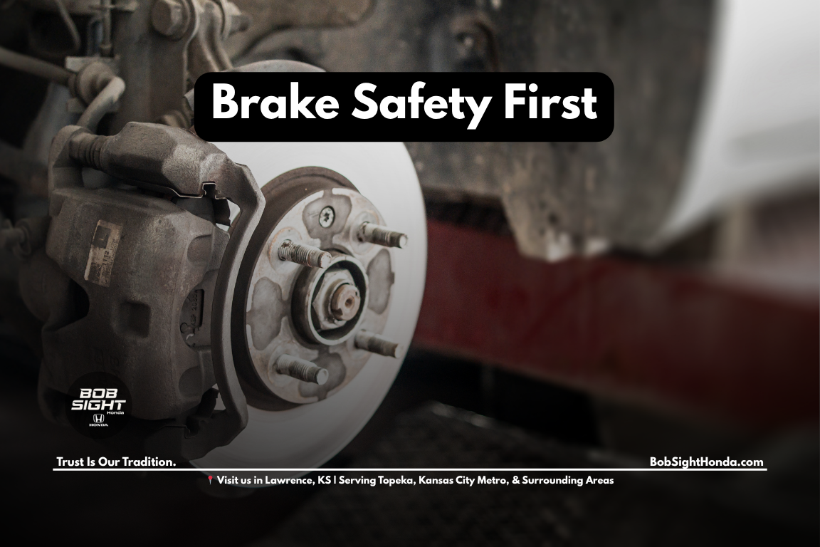 Honda brake service inspection in Lawrence KS at Bob Sight Honda for Kansas City Metro drivers