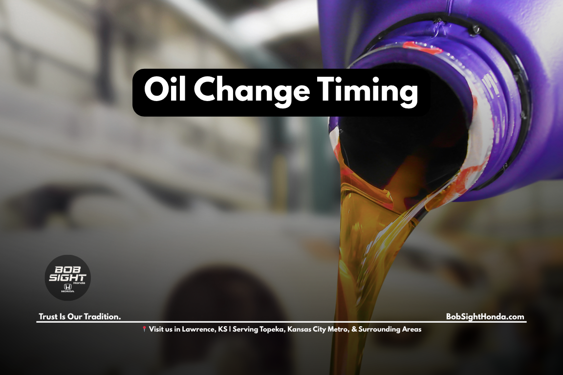 Honda oil change service in Lawrence KS at Bob Sight Honda for stop and go Kansas City Metro driving conditions