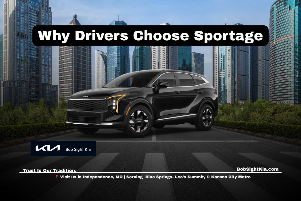 2026 Kia Sportage for sale in Independence Missouri at Bob Sight Kia serving Kansas City Metro drivers with modern compact SUV features